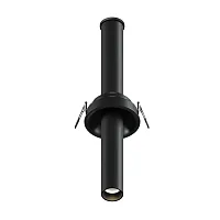 Светильник точечный LED Focus T C140RS-L300-7W3K-B Maytoni чёрный 1 лампа, основание чёрное в стиле современный хай-тек круглый трубочки