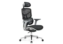 Компьютерное кресло Samur black / gray 15818 Woodville, чёрный/сетка, ножки/металл/хром, размеры - *1370***700*700