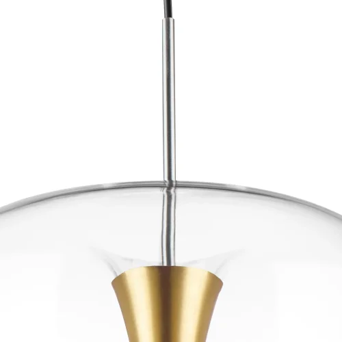 Светильник подвесной LED Cupola 804203 Lightstar прозрачный 1 лампа, основание серебряное в стиле арт-деко  фото 6