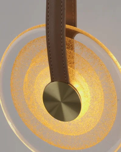 Бра LED Orbique V11682-WL Moderli прозрачный на 1 лампу, основание золотое в стиле современный фото 6