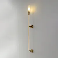 Бра SIMPLY AP1.2 BRASS Crystal Lux белый на 1 лампу, основание латунь в стиле минимализм 