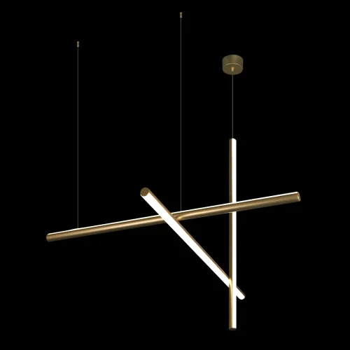 Светильник подвесной LED Coordinates 10393/D LOFT IT белый матовый золото на 3 лампы, основание матовое золото в стиле хай-тек фото 4