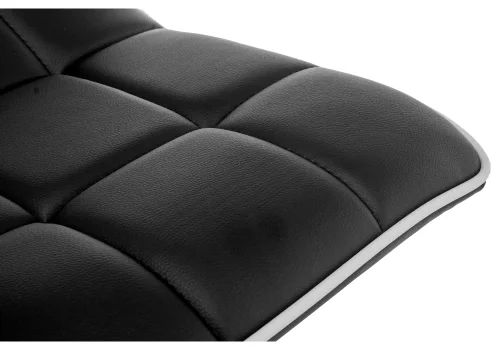 Барный стул Fera black / white 15670 Woodville, чёрный/искусственная кожа, ножки/металл/хром, размеры - *830***480*480 фото 7