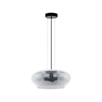 Светильник подвесной Priorat 39658 Eglo прозрачный 3 лампы, основание чёрное в стиле современный 