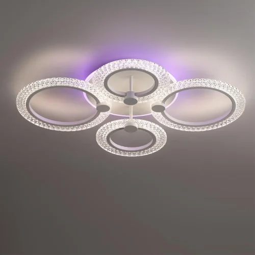 Светильник потолочный LED Molly 8017/60CL Lumion белый на 1 лампу, основание белое в стиле минимализм фото 4