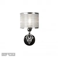 Бра Chelsea W2400-1 Nickel iLamp серебряный 1 лампа, основание никель в стиле современный американский 
