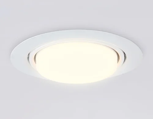 Светильник точечный G10122 Ambrella light белый 1 лампа, основание белое в стиле хай-тек современный  фото 4