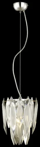 Светильник подвесной Orlanda WE144.01.103 Wertmark прозрачный белый 1 лампа, основание хром в стиле современный классический 