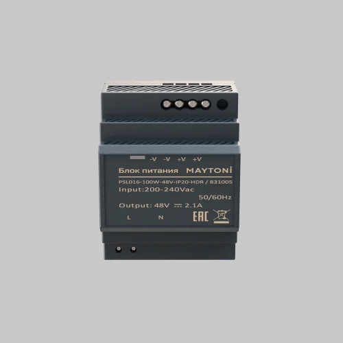 Блок питания PSL016 48В 100Вт IP20 HDR 831005 Maytoni для светодиодных лент фото 5