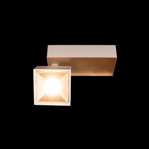 Светильник накладной LED Knof 10324/B Gold White LOFT IT белый золотой 1 лампа, основание белое в стиле современный хай-тек прямоугольный фото 4