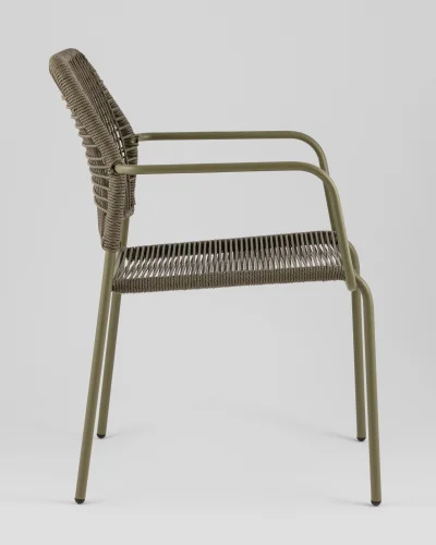 Стул Solaia, зелёный УТ000039921 Stool Group, зелёный/ротанг, ножки/металл/зелёный, размеры - *800**** фото 6