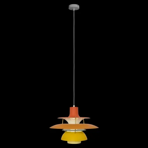 Светильник подвесной Floret 10113 Orange LOFT IT оранжевый 1 лампа, основание белое в стиле современный  фото 2