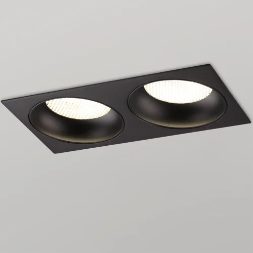 Светильник точечный Gemini 371008 Novotech чёрный на 2 лампы, основание чёрное в стиле современный хай-тек прямоугольный фото 4 Светильник точечный Gemini 371008 Novotech чёрный на 2 лампы, основание чёрное в стиле современный хай-тек прямоугольный фото 4