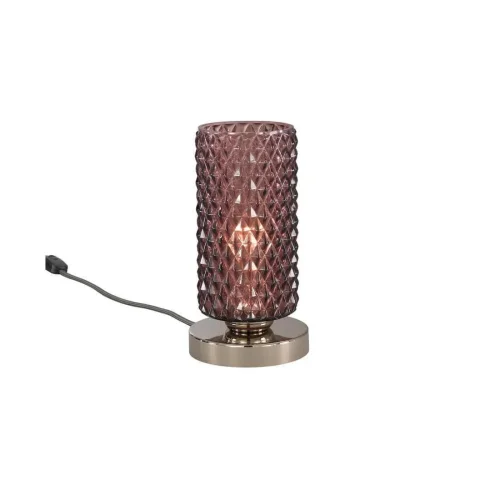 Настольная лампа P 10001/1 Reccagni Angelo фиолетовая 1 лампа, основание никель металл в стиле современный классический 