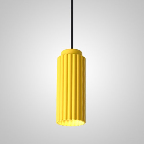 Светильник подвесной JIB yellow 189768-23 ImperiumLoft жёлтый 1 лампа, основание жёлтое в стиле скандинавский 