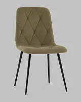 Стул Одди Diamond велюр пыльно-оливковый УТ000041444 Stool Group, оливковый/велюр, ножки/металл/чёрный, размеры - *835****