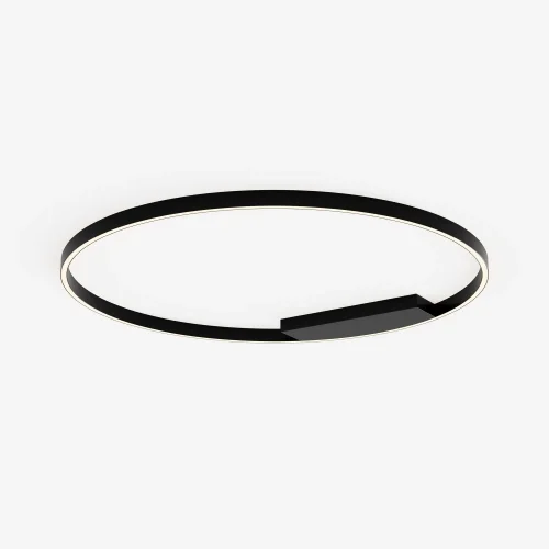 Светильник потолочный LED Rim MOD058CL-L65BK Maytoni чёрный на 1 лампу, основание чёрное в стиле современный хай-тек минимализм кольца фото 4