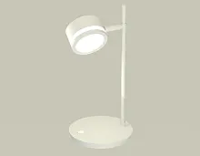 Настольная лампа офисная XB9801200 Ambrella light белая 1 лампа, основание белое металл в стиле современный хай-тек 