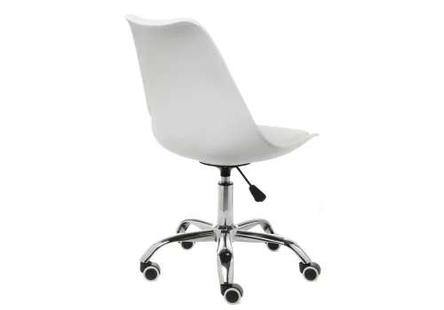 Компьютерное кресло Kolin white 11833 Woodville, белый/искусственная кожа, ножки/металл/хром, размеры - *890***490*560 фото 9