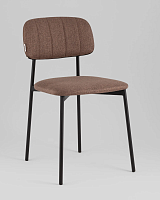 Стул Майло рогожка капучино УТ000040139 Stool Group, капучино/рогожка, ножки/металл/чёрный, размеры - *****