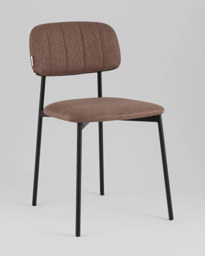 Стул Майло рогожка капучино УТ000040139 Stool Group, капучино/рогожка, ножки/металл/чёрный, размеры - *****