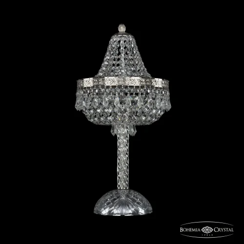 Настольная лампа 19271L4/H/25IV Ni Bohemia Ivele Crystal прозрачная 3 лампы, основание никель металл в стиле классический sp