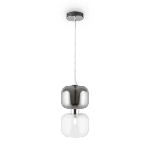 Светильник подвесной Lumen FR5215PL-01CH Freya прозрачный на 1 лампу, основание хром в стиле современный фото 2