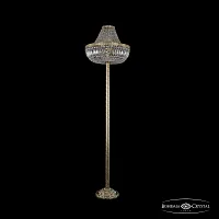 Торшер 19041T6/H/45IV-172 G Bohemia Ivele Crystal sp прозрачный 8 ламп, основание золотое в стиле классический
