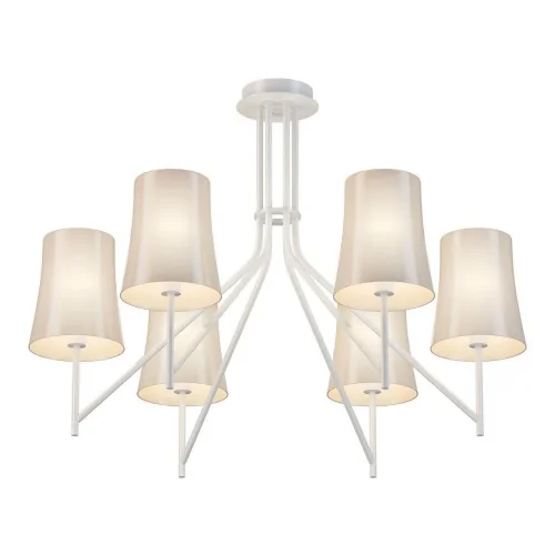 Люстра потолочная Sigma 2959-6P Favourite белая на 6 ламп, основание белое в стиле скандинавский 