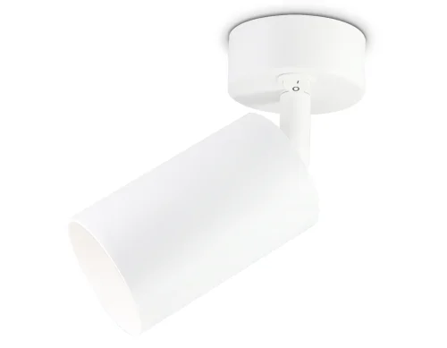 Светильник накладной TA126 Ambrella light белый 1 лампа, основание белое в стиле хай-тек современный круглый