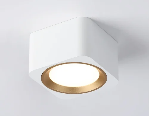 Светильник накладной TN70831 Ambrella light белый 1 лампа, основание белое в стиле современный хай-тек круглый фото 2