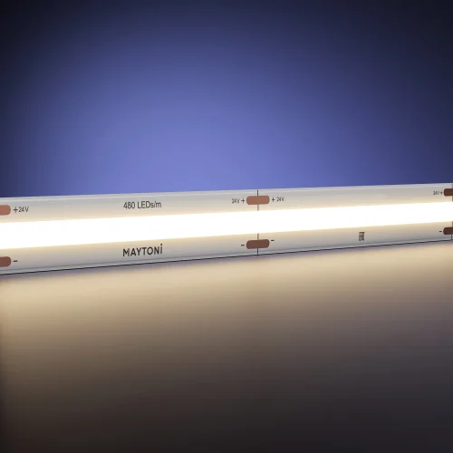 Светодиодная лента 24В COB 15Вт/м 3000K 5м 20 201224 Maytoni цвет LED тёплый белый 3000K, световой поток 1450Lm фото 3