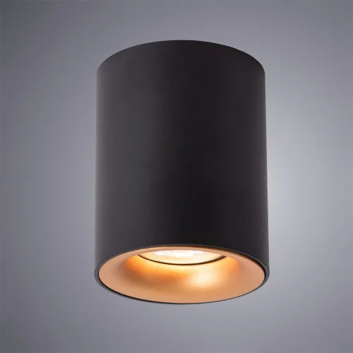 Светильник накладной Torre A1532PL-1BK Arte Lamp чёрный 1 лампа, основание чёрное в стиле современный круглый фото 2