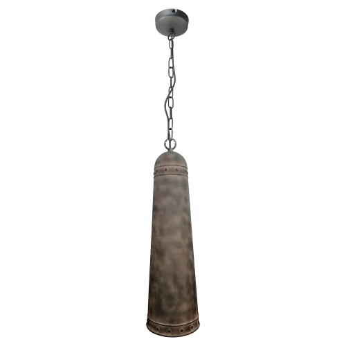 Светильник подвесной лофт Selma GRLSP-9502 Lussole коричневый 1 лампа, основание коричневое в стиле лофт 