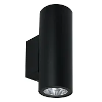 Настенный светильник уличный LED Torcular A1807AL-2BK Arte Lamp уличный IP65 чёрный на 2 лампы, плафон чёрный в стиле современный LED