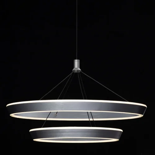 Люстра подвесная LED Tavi CL717013 Citilux серая на 1 лампа, основание серое в стиле современный хай-тек  фото 8
