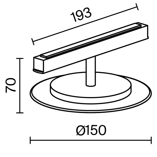 Трековый светильник LED Magnetic track system Exility TR107-4-5W-DS-BS Maytoni латунь для шинопроводов серии Magnetic track system Exility чёрный фото 8