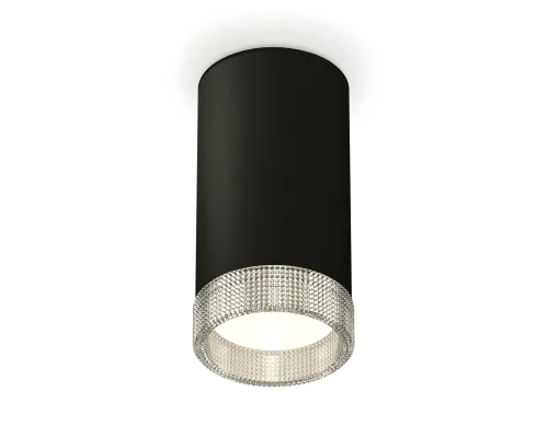 Светильник накладной XS8162010 Ambrella light чёрный 1 лампа, основание чёрное в стиле хай-тек круглый