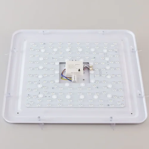 Светильник потолочный LED с пультом Симпла CL714K900G Citilux белый 1 лампа, основание белое в стиле современный квадраты фото 6