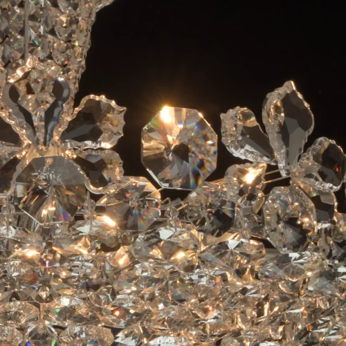 Люстра подвесная Лаура 345010814 MW-Light прозрачная на 14 ламп, основание хром в стиле классический фото 8