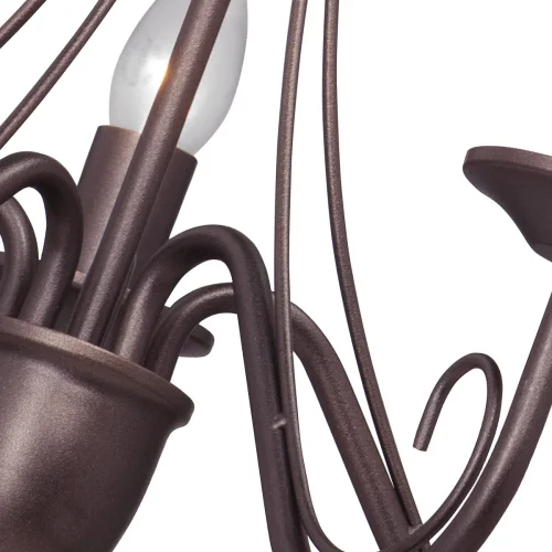 Люстра потолочная V1659/5PL Vitaluce без плафона на 5 ламп, основание бронзовое в стиле классический фото 2