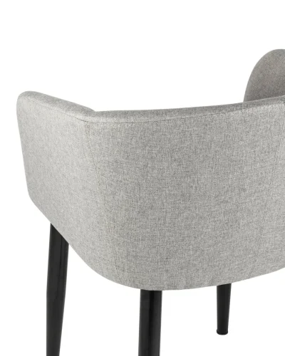 Кресло Ральф рогожка серый УТ000004170 Stool Group, серый/рогожка, ножки/металл/чёрный, размеры - ****580*600 фото 6