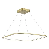 Светильник подвесной LED ST610 ST610.243.39 ST-Luce золотой 1 лампа, основание золотое в стиле хай-тек современный квадраты