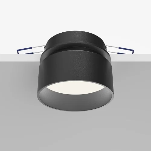 Светильник точечный Amary DL062-GU10-B Maytoni чёрный 1 лампа, основание чёрное в стиле хай-тек современный круглый фото 7