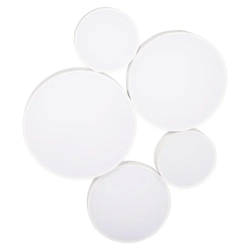 Люстра потолочная LED Drum 10218 White LOFT IT белая на 1 лампа, основание белое в стиле современный  фото 4