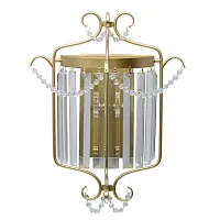 Бра Адель 373024701 MW-Light прозрачный 1 лампа, основание золотое в стиле классический 