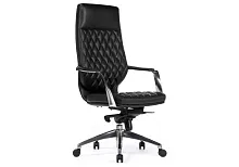Компьютерное кресло Isida black / satin chrome 15428 Woodville, чёрный/экокожа, ножки/металл/хром, размеры - ****650*