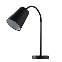 Настольная лампа Комфорт 112030201 DeMarkt чёрная 1 лампа, основание чёрное металл в стиле современный 