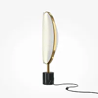 Настольная лампа LED Breeze MOD281TL-L15BS3K Maytoni белая 1 лампа, основание чёрное металл в стиле хай-тек современный 