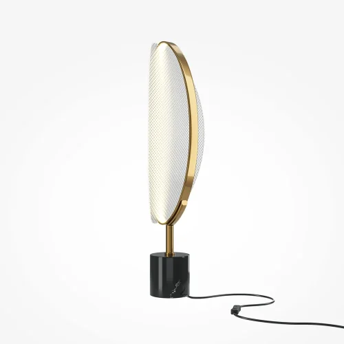 Настольная лампа LED Breeze MOD281TL-L15BS3K Maytoni белая 1 лампа, основание чёрное металл в стиле хай-тек современный 
